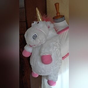 Despicable Me Fluffy Unicorn Plush Backpack Universal Studios NEW W/O Tags